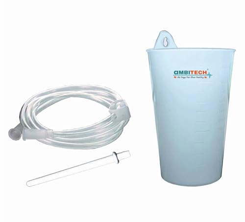 Image of AmbiTech PVC Enema kit | Improved Model enema kit for home use with instruction - 1 silicon tube, 1 nozzles, 1 clamp(For Men And Women) (Multi coulor)(Made in India)