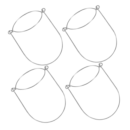 DOITOOL 4 piezas Asas de Alambre de Acero Inoxidable para Tarros Mason Boca Ancha y Regular Colgadores Resistentes para Conservación y Almacenamiento Cocina Accesorios Prácticos y