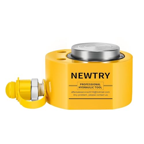 Image of NEWTRY 10T Hydraulic Jack, Portable Low Profile, 0.43' Ram, for Shipbuilding, Bridge, Construction
