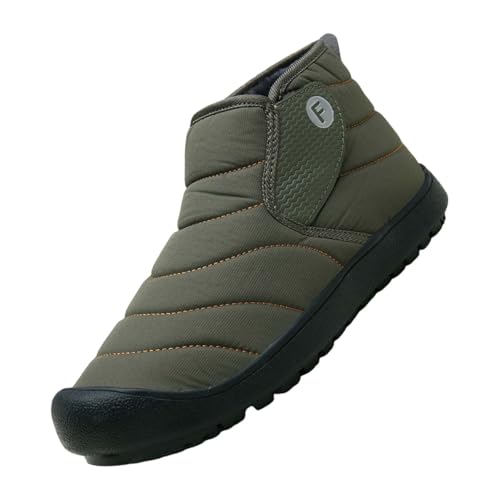 Generisch Par de botas de nieve moda casual zapatillas transpirables planas casuales mujer botas de nieve invierno acolchadas cálidas botas hombre hombre impermeable ancho, AG., 46 EU