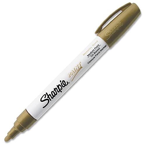 Marcador Permanente Sharpie Oil médio - Blister c/1 Dourado