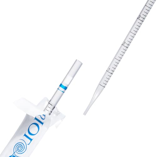 100 Stück 5ml Serologische Pipetten, Polystyrol Serologische Pipetten, Sterile, Transparent, Unabhängige Verpackung