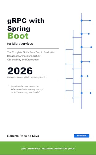 gRPC with Spring Boot in Microservices: The Complete Guide from Zero to Production: Hexagonal Architecture, SOLID, streaming, security, observability, and deployment for modern distributed systems