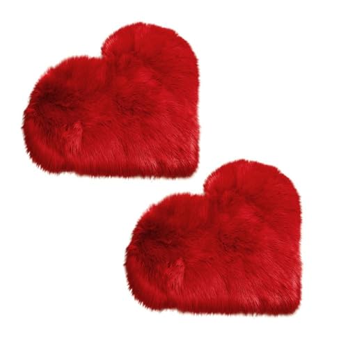 Tapete pequeño de corazón suave 12 x 16 pulgadas