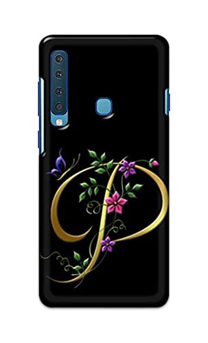 Image of Printed Hard Back Cover Case for Samsung Galaxy A9 2018 Back Cover (Alphabet P) -1803