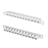 GeeekPi 12 Port Patch Panel, 10inch 0.5U CAT6 Network Patch Panel for DeskPi RackMate T1/T0/T2/T1 Plus/T0 Plus /TL1 and 10 Inch Server Rack/Network Cabinet