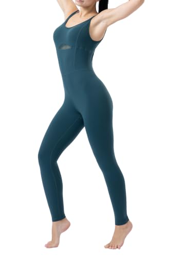 Image of LOVESOFT Workout Jumpsuits for Women Sleevesless Bodycon Backless Unitard