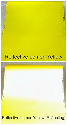 Image of Reflective Concepts 4x4 Emblem Overlay Decal Sticker -Fits: 2019-2026 Ram, NOT for Classic - (Color: Reflective Lemon Yellow)