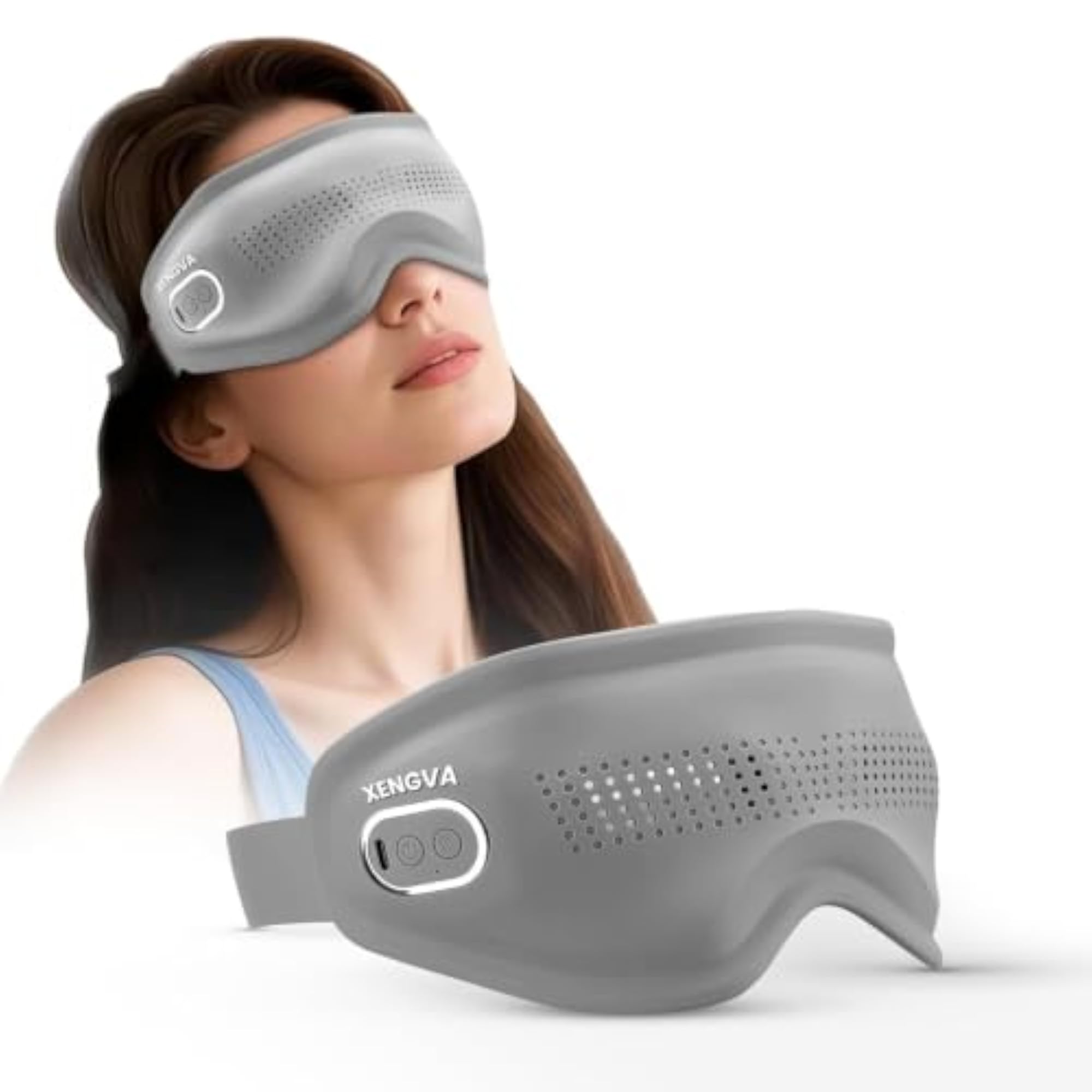 Portable Electric Silicone Eye Massager with Music