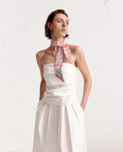 Mulberry silk Scarf hair ribbons for hair handbag scarf Tie Bundle Scarf Neckerchief Head Scarf for women 2"*35"2