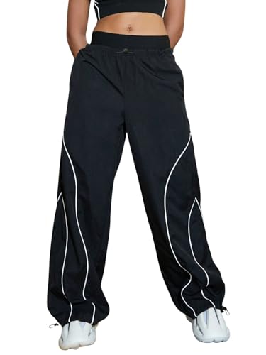 Image of GRECIILOOKS Track Pants for Woman | Parachute Pant for Women Baggy | Loose Trousers for Women | Baggy Cargo Pant's for Woman | Trendy Parachute Pants for Travel & Everyday (Available in Plus Size)
