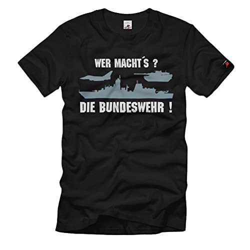 T-shirt humour Bundeswehr Heer Marine Luftwaffe noir XL modèle #2635
