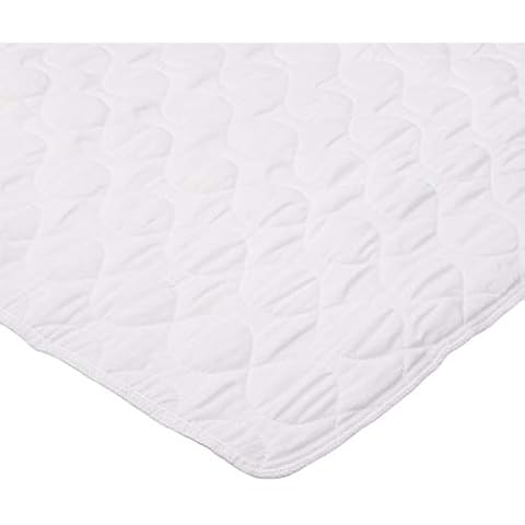Linenspa 34" x 52" Skid Resistant Waterproof Sheet and Mattress Protector Pad-Highly Absorbent-Machine Washable-Quilted, White Cover