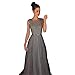 Price comparison product image HEHEM Evening Dress Sexy Women Formal Wedding Bridesmaid Long Evening Party Ball Prom Gown Dress Gray