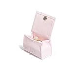 Finyoffiy 2pcs Velvet Ring Box Mini Bag Shape Jewelry Box Snap Button Necklace Pendant Box for Storage Jewelry Wedding Proposal Engagement Ceremony (Light Pink)