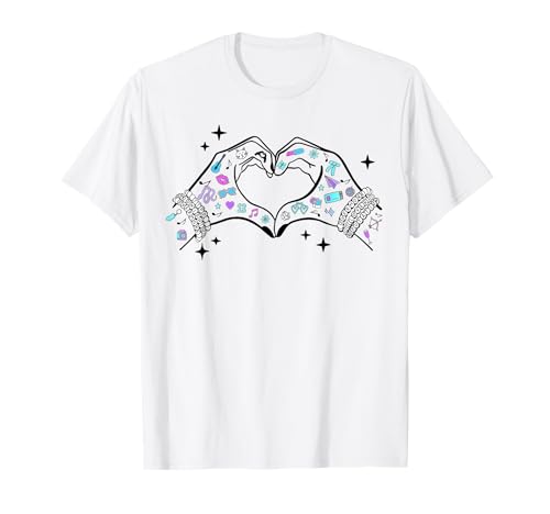 Heart Hands Taylor First Name Girl Retro Groovy 70's 80's T-Shirt