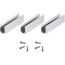 شاين ديكور 20 قطعة مشبك تركيب الألومنيوم ، 40 قطعة برغي ، لديكور شاين 7x14.5mm & 8x16mm LED أضواء حبل النيون   