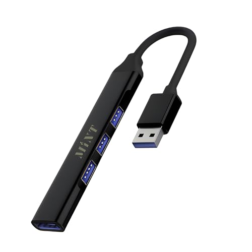 MINT USB-A Hub 4-Port Adapter – 1× USB 3.0 + 3× USB 2.0 Ports, Compact Multiport Splitter for Laptop and PC, Plug & Play