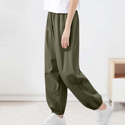 Boys Cargo Pants Casual Elastic Wasit Pull On Sweatpants Slimming Lounge Solid Color School Pants for Boys 5-16 Years2