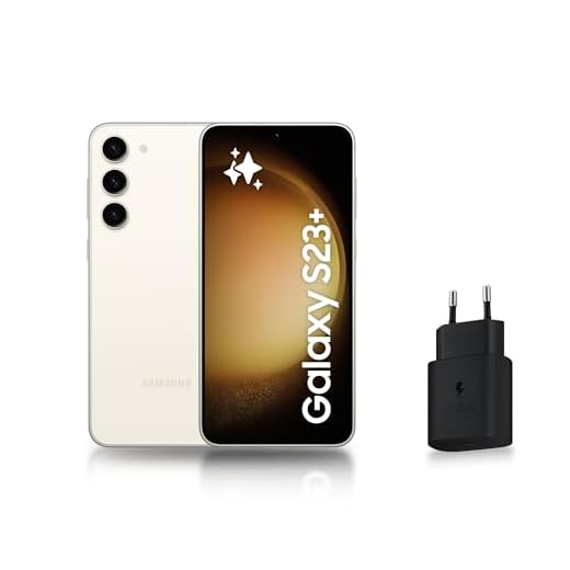 Samsung Galaxy S23+ Smartphone Android 5G, 512 Go, Chargeur Secteur Rapide 25W Inclus [Exclusivité Amazon], Smartphone déverrouillé, Crème, Version FR