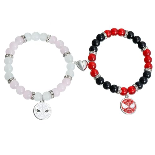TTPSRY 2 Pcs-Magnéticas para Parejas con Imán Pulsera Cerradura La Amistad...