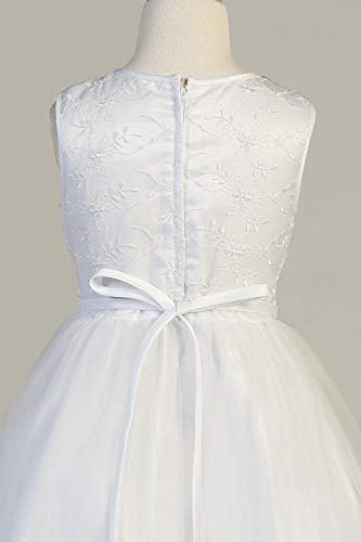 Miniatura 5 de Vestidos de Primera Comunión para Niñas 7-16 Vestido de Santa Comunión Blanco Vestidos de Primera Comunión para Niñas Plus Size