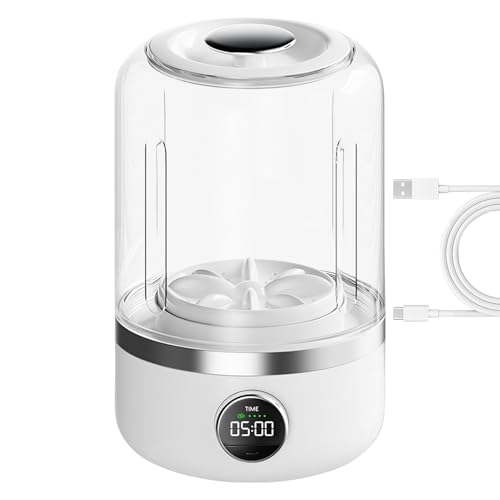 Mini lave-linge portable blanc de 13cm pour sous-vêtements et culottes avec double mode
