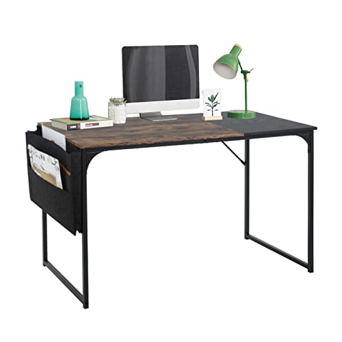 La Mejor Selección de Escritorio Oficina , tabla con los diez mejores. 47 HOMEMAKE Furniture Escritorio Moderno Escritorio para Computadora Escritorio de Estudio con Bolsa de Almacenamiento Adecuado Escritorio de Oficina Ligero y Resistente Marrón 100 x...
