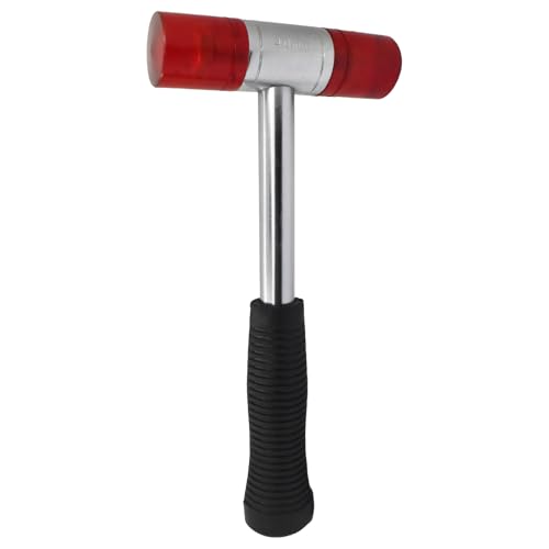 Image of Taparia 40 mm dia Soft faced hammer with handle SFH40, Unbreakable hard plastic heads (replaceable) and Rubberised grip, Suitable for masonery, Wood working, Industrial, Professional, Home and DIY