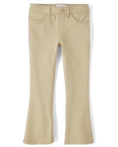 Image of The Children's Place Girls' Uniform Ponte Flare Leg Pants