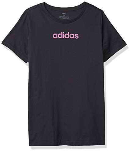 adidas Women's Essentials Long Sleeve Branded Tee, Black/Black, 1X