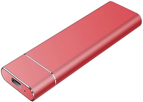 External Hard Drive Type C USB 2.0 Portable 1TB 2TB Hard Drive External HDD Compatible for Mac Laptop and PC 2TB (RED-LN2)