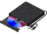 Beizkna External CD DVD Drive for Laptop USB 3.0 & USB-C Portable DVD Player for CD ROM +/-RW Burner Reader Writer Optical Disc Drive for PC,Mac,Desktop,Windows 11/10/ 8/7/ XP/ 2003/ Vista/Linux