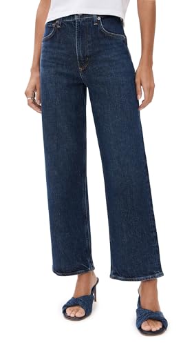 AGOLDE Women's Ren: High Rise Wide Leg Jeans