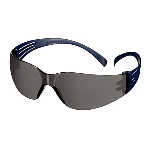 Lunettes de sécurité 3M™ SecureFit™ 100, monture bleue, antirayure/antibuée, optiques grises, SF102AF-BLU-EU, 20/boîte