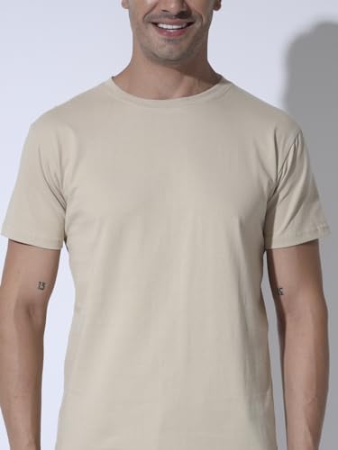 Image of Round Neck Half Sleeve Pure Cotton T-Shirt