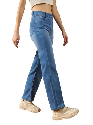 Image of Dolce Crudo Women's High Waist Straight Fit Jeans