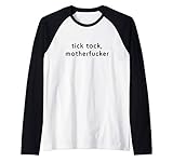 Tick Tock Motherfucker Funny Impeachment Raglan Baseball Tee