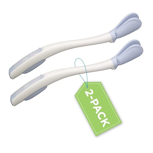 Juvo Toilet Aid (Pack of 2) - Personal Bottom Wiping Tool Bathroom Mobility Aid for Disabled Elderly and Surgery Recovery - 18 Long Wand with Hygienic Cover
