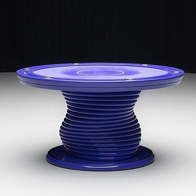 Mesa de juego redonda moderna con altura ajustable eléctrica miniatura 3