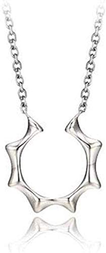 Preisvergleich Produktbild CKAWM Halskette Klassische Silberfarbe Halskette Für Frauen Einfache Schlüsselbeinkette