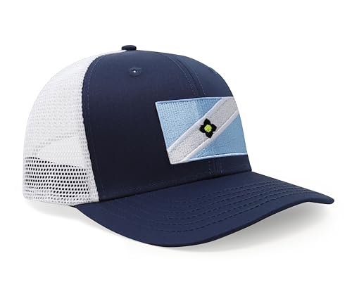 Image of International Tie City Hat for Men and Women, Adjustable Snapback Trucker Baseball Cap with Embroidered Patch