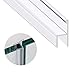 Zengest Glass Door Seal Strip, 120 Inch Shower Door Sweep to Stop Leaks, Shower Silicone Seal Strip