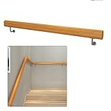 TBHOME Handläufe Aus Holz, Rutschfeste Holztreppen, Handläufe, Heim, Kindergarten, Leitplanke, Korridor, Gegen Die Wand, Treppenhandlauf, Innenvilla, Bau, Dachboden, Ältere Holztreppen, Handlauf (3,3