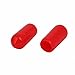 Tool parts 5.5mm Inner Dia Rubber Insulated End Cap Screw Thread Protector Cover Red 100pcs