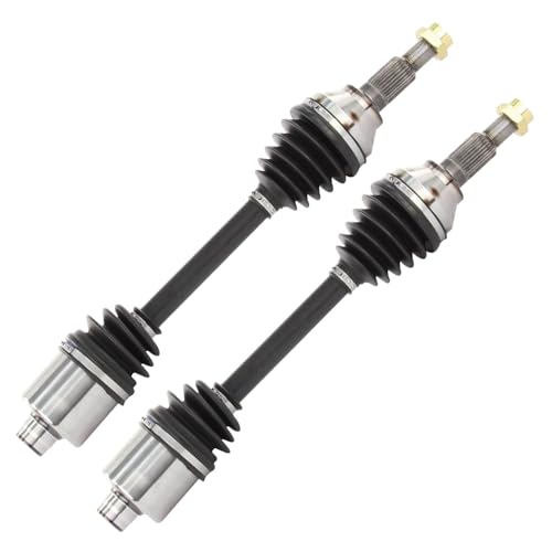 Image of Detroit Axle - 2.4L Front CV Axles for 08-10 Saturn Vue, 2pc CV Axle Shafts Assembly 2008 2009 2010 Replacement