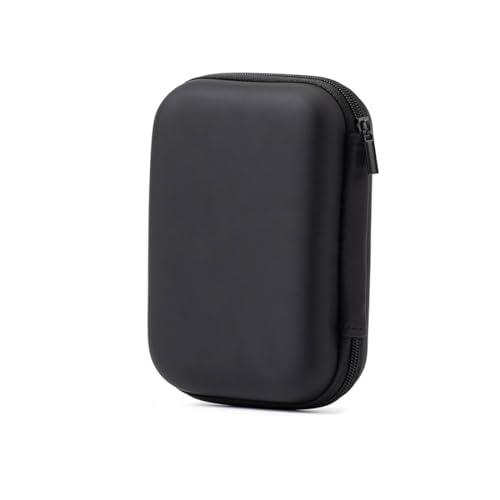 Reise Zubehör Organizer Tasche, 2.5 Hart Eva Tasche Case für Externe Hard Drive Festplatten, Tragbare Elektronische Kabeltasche Gadget Tasche für MacBook Power Adapter, Kabel, Schwarz