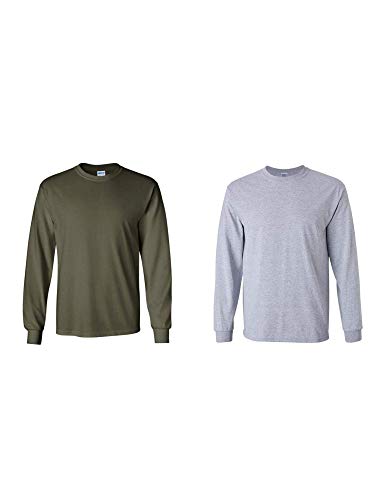 Image of Gildan Men's Ultra Cotton Long Sleeve T-shirt, Style G2400