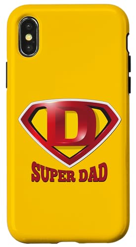 Super Dad Shield Tee shirt, Happy Father's Day, Best Father �X�}�z�P�[�X iPhone X/XS �p
