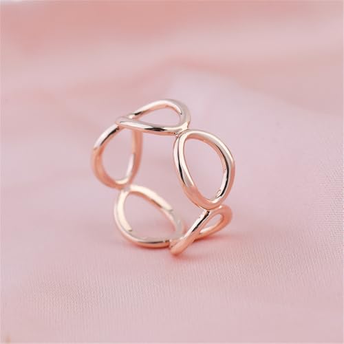 Image of Round Infinity Silk Scarf Ring Brooch for Women Fashion Circle Chain Shawl Scarves Buckle Clip Brooches Band Rings Size 12 Dainty Dress Accessories Jewelry